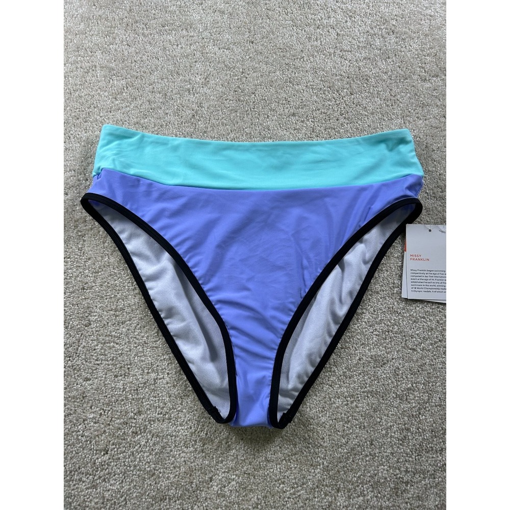 Sports Illustrated Women's Swim Banded High Waist‎ Bikini Bottom Large